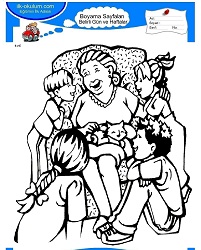 Çocuklar İçin Yaşlılar Haftası Boyama Sayfaları 